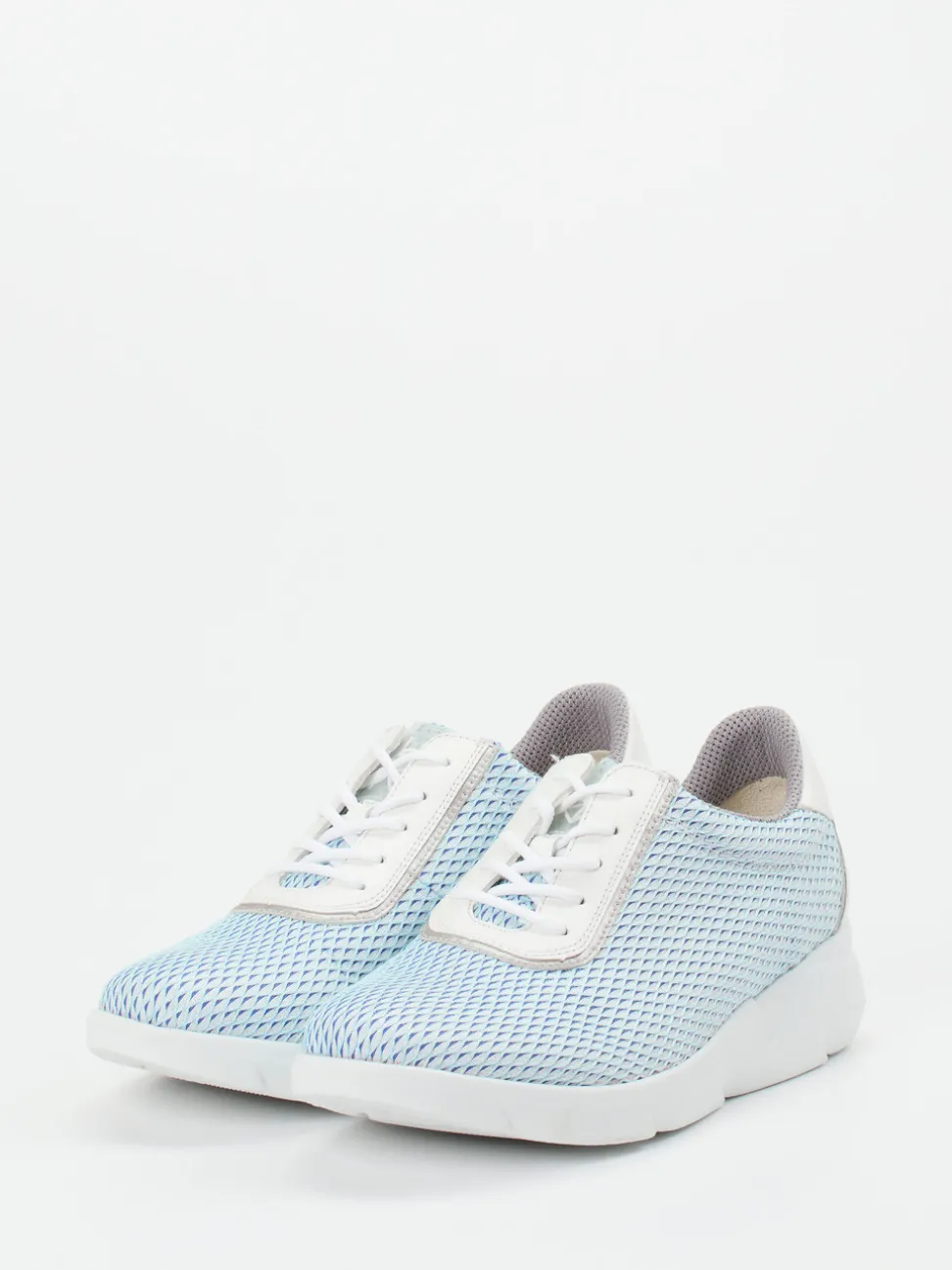 Waldläufer – Komfort-Sneaker aus Textil in Hellblau