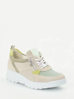 Waldläufer – Komfort-Sneaker aus Veloursleder beige