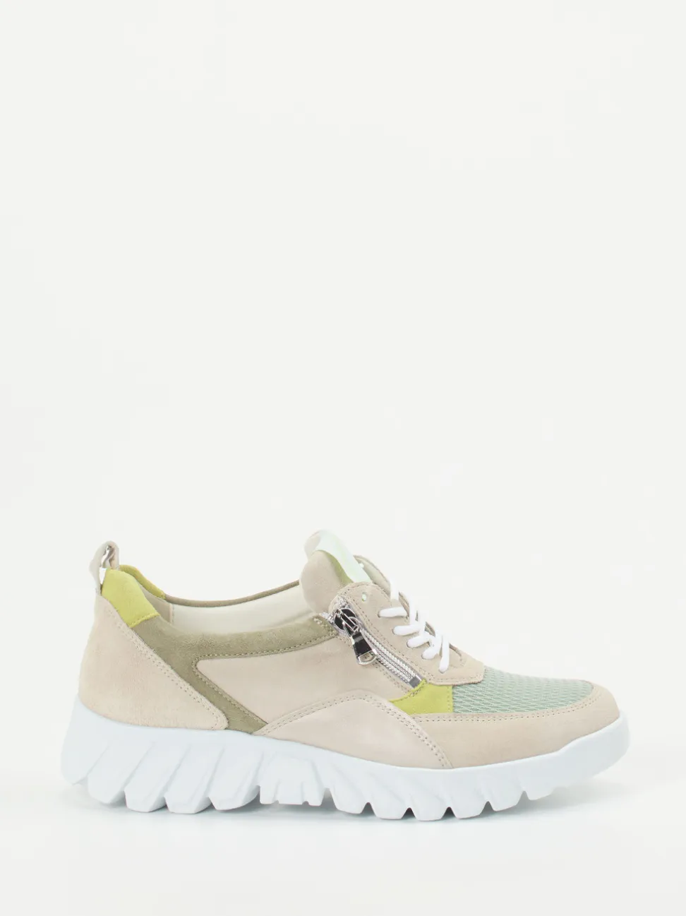 Waldläufer – Komfort-Sneaker aus Veloursleder beige