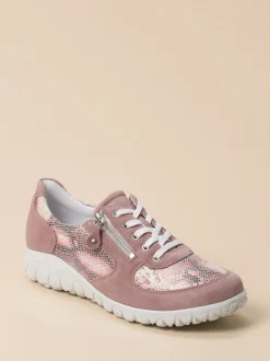Waldläufer – Komfort-Sneaker aus Nubukleder altrosa