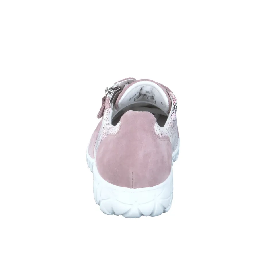 Waldläufer – Komfort-Sneaker aus Nubukleder altrosa