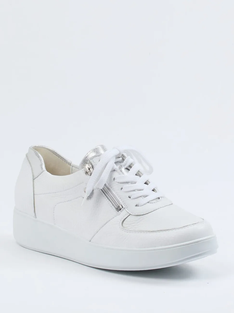 Waldläufer – Komfort-Sneaker aus Hirschleder Weiß