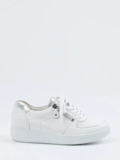 Waldläufer – Komfort-Sneaker aus Hirschleder Weiß