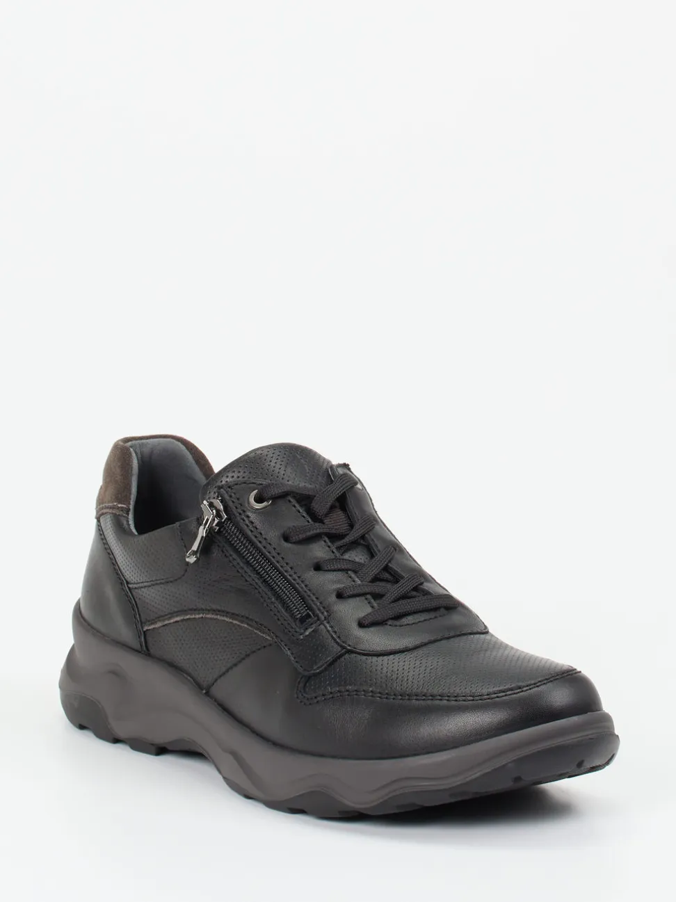 Waldläufer – Komfort-Sneaker aus Kalbleder schwarz