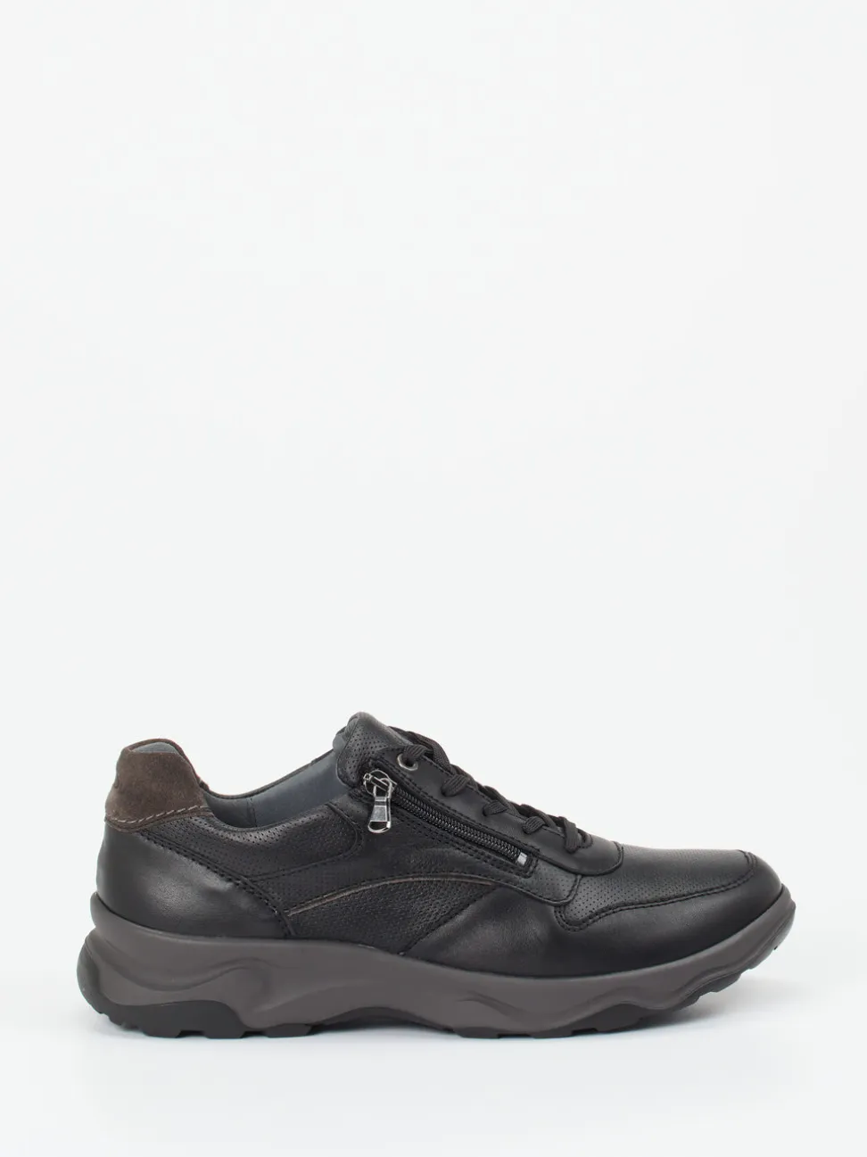 Waldläufer – Komfort-Sneaker aus Kalbleder schwarz
