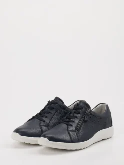 Waldläufer – Komfort-Sneaker aus Leder dunkelblau