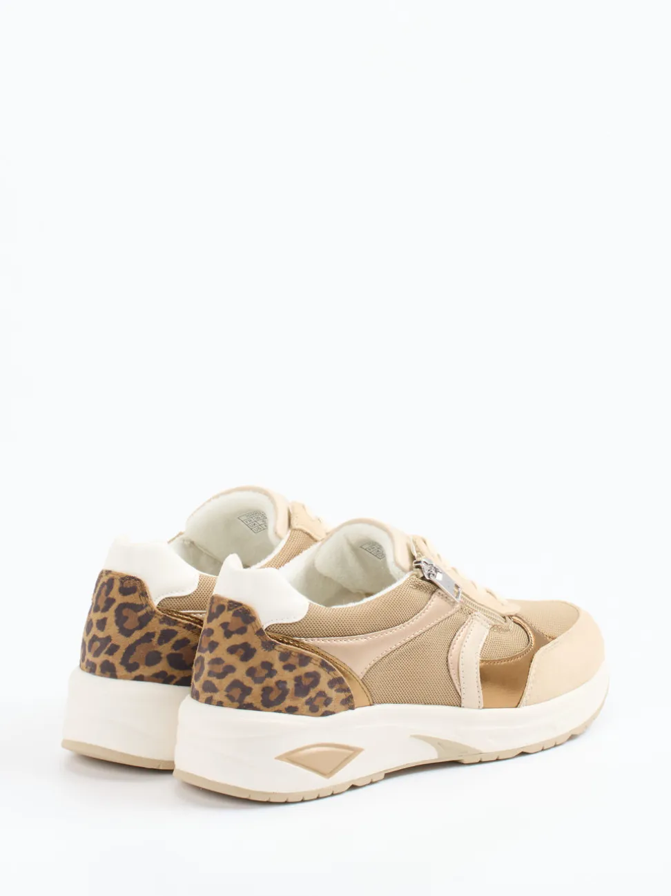 Waldläufer – Komfort-Sneaker aus Velours und Mesh beige