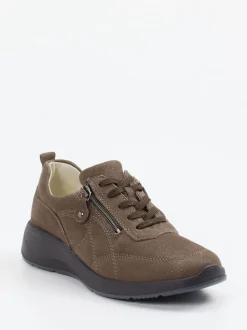 Waldläufer – Komfort-Sneaker aus Nubukleder braun