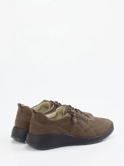 Waldläufer – Komfort-Sneaker aus Nubukleder braun