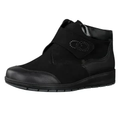Waldläufer – Komfort-Stiefelette aus Nubukleder schwarz