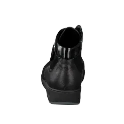 Waldläufer – Komfort-Stiefelette aus Nubukleder schwarz