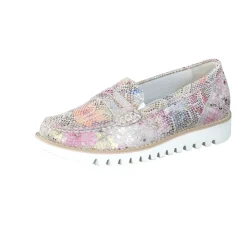 Waldläufer – Loafer aus geprägtem Leder multicolor