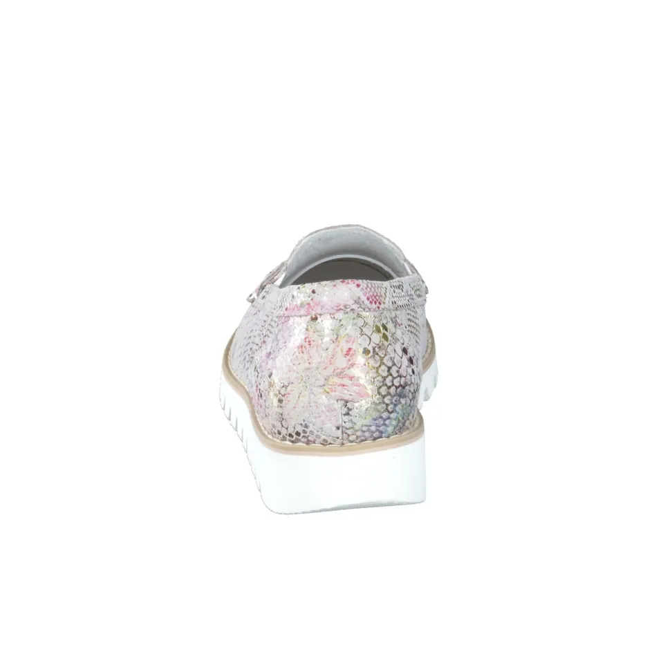 Waldläufer – Loafer aus geprägtem Leder multicolor