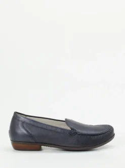 Waldläufer – Loafer aus Glattleder Dunkelblau