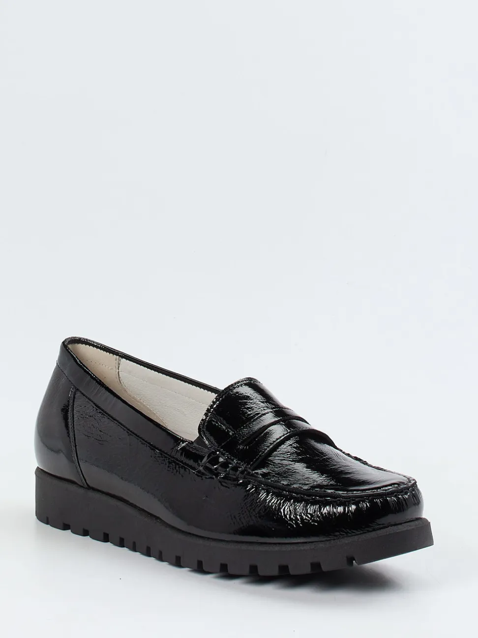 Waldläufer – Loafer aus Lackleder Schwarz