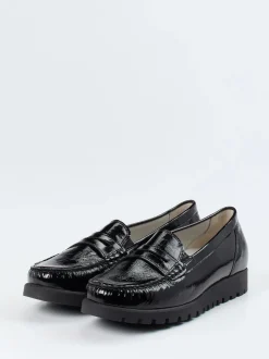 Waldläufer – Loafer aus Lackleder Schwarz