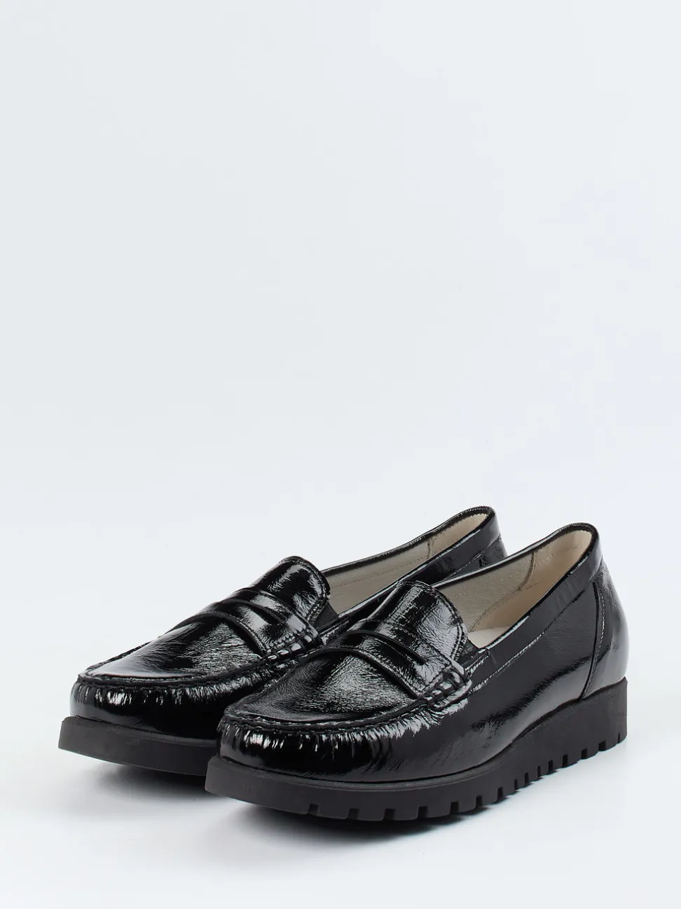 Waldläufer – Loafer aus Lackleder Schwarz