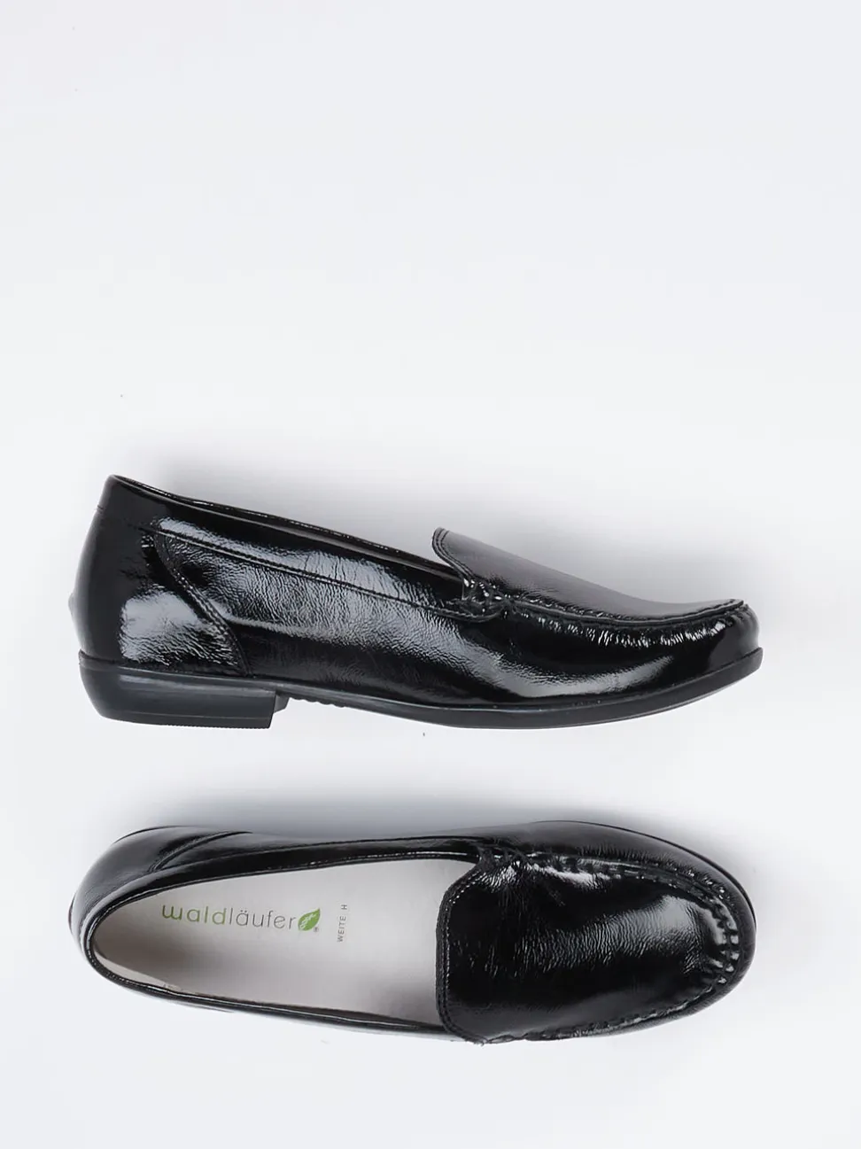 Waldläufer – Loafer aus Lackleder schwarz