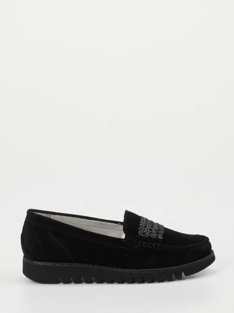 Waldläufer – Loafer aus Veloursleder Schwarz