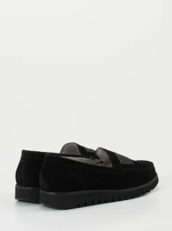 Waldläufer – Loafer aus Veloursleder Schwarz