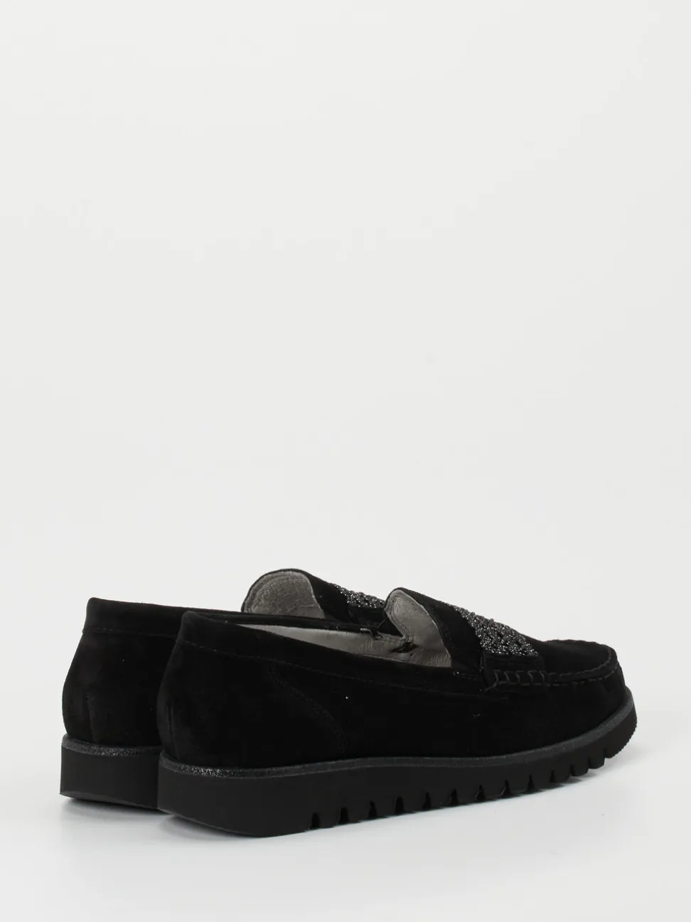 Waldläufer – Loafer aus Veloursleder Schwarz