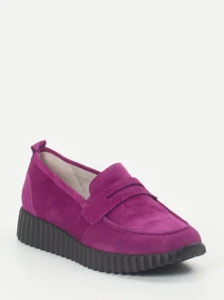 Waldläufer – Loafer aus Veloursleder in Pink