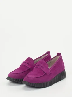 Waldläufer – Loafer aus Veloursleder in Pink