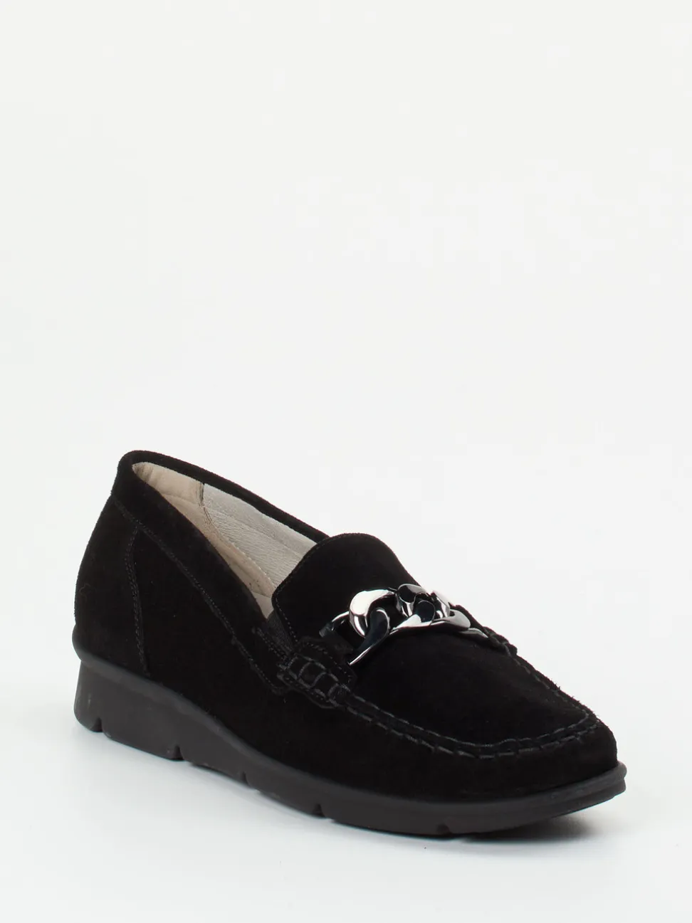 Waldläufer – Loafer aus Veloursleder Schwarz