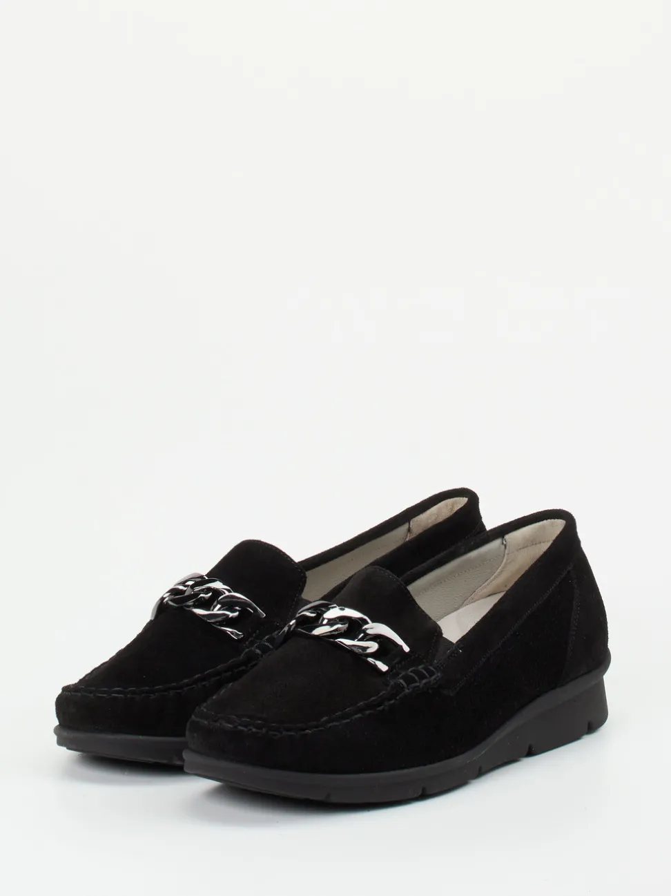 Waldläufer – Loafer aus Veloursleder Schwarz