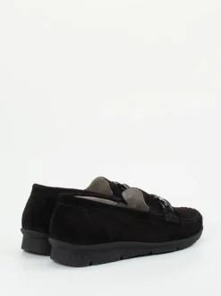 Waldläufer – Loafer aus Veloursleder Schwarz