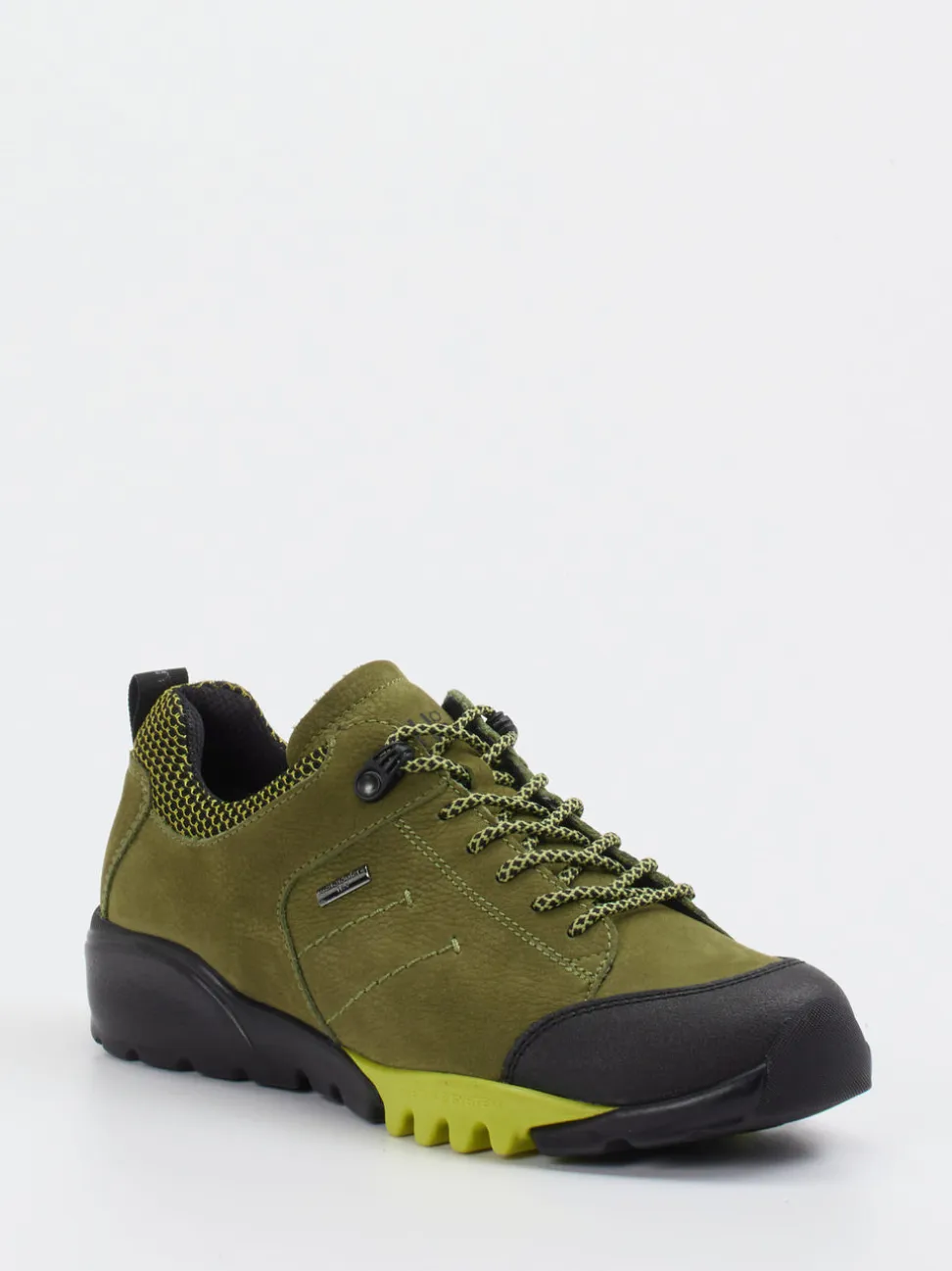 Waldläufer – Outdoor-Sneaker aus Veloursleder olivgrün