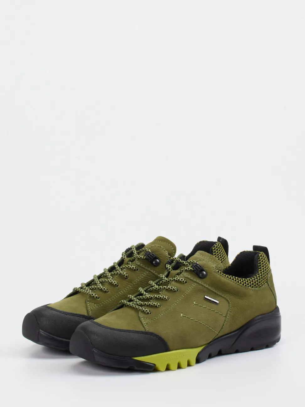Waldläufer – Outdoor-Sneaker aus Veloursleder olivgrün