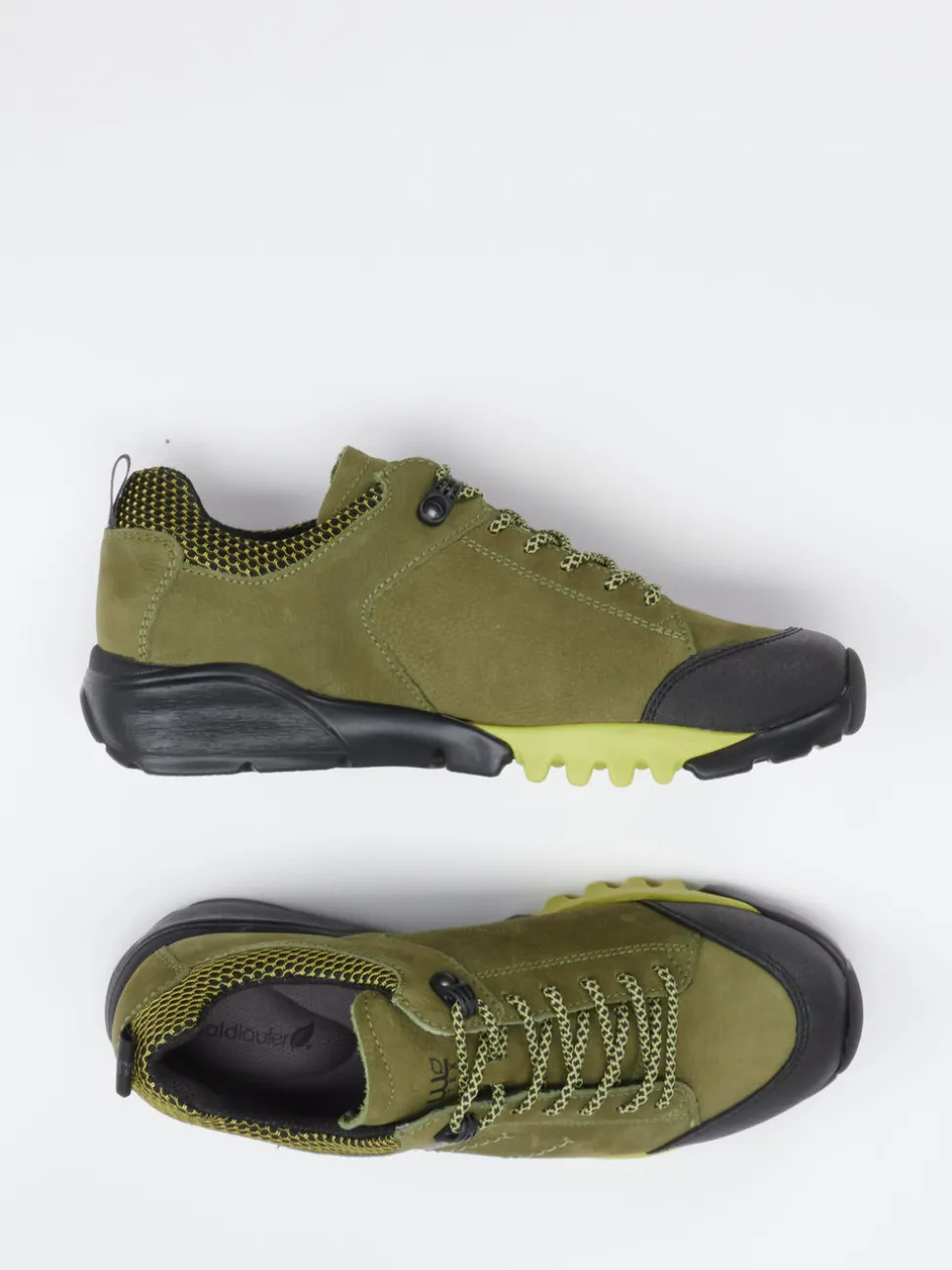 Waldläufer – Outdoor-Sneaker aus Veloursleder olivgrün