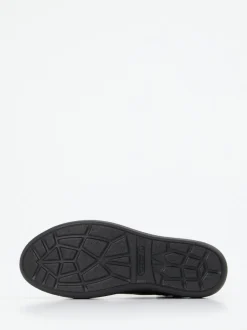 Waldläufer – Plateau-Sneaker aus Metallicleder grau