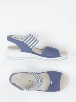 Waldläufer – Sandaletten aus Nubukleder jeansblau