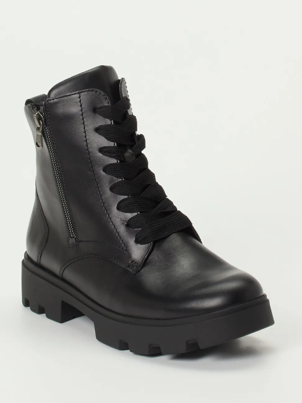 Waldläufer – Schnürboots aus Kalbleder schwarz