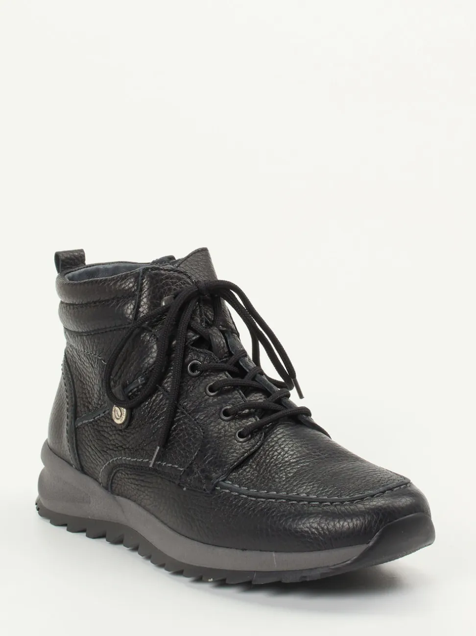 Waldläufer – Schnürboots aus Hirschleder Schwarz