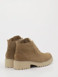 Waldläufer – Schnürboots aus Veloursleder beige
