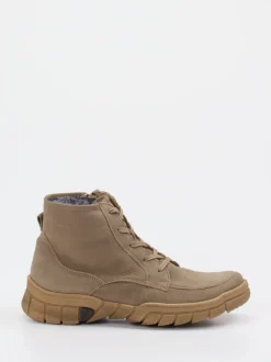 Waldläufer – Schnürboots aus Nubukleder Sandbeige