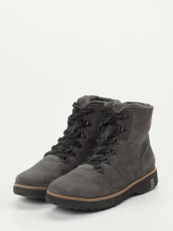 Waldläufer – Schnürboots aus Nubukleder anthrazit