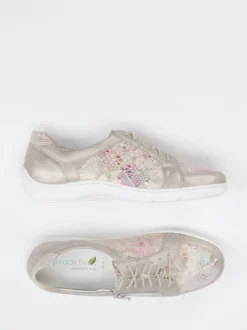Waldläufer – Schnürschuhe aus Leder-Mix Pastelloptik