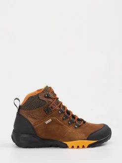 Waldläufer – Schnürstiefelette aus Veloursleder braun