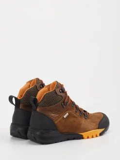 Waldläufer – Schnürstiefelette aus Veloursleder braun