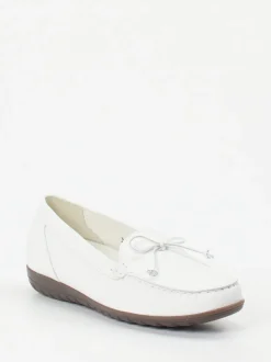 Waldläufer – Slipper aus Kalbleder Weiß