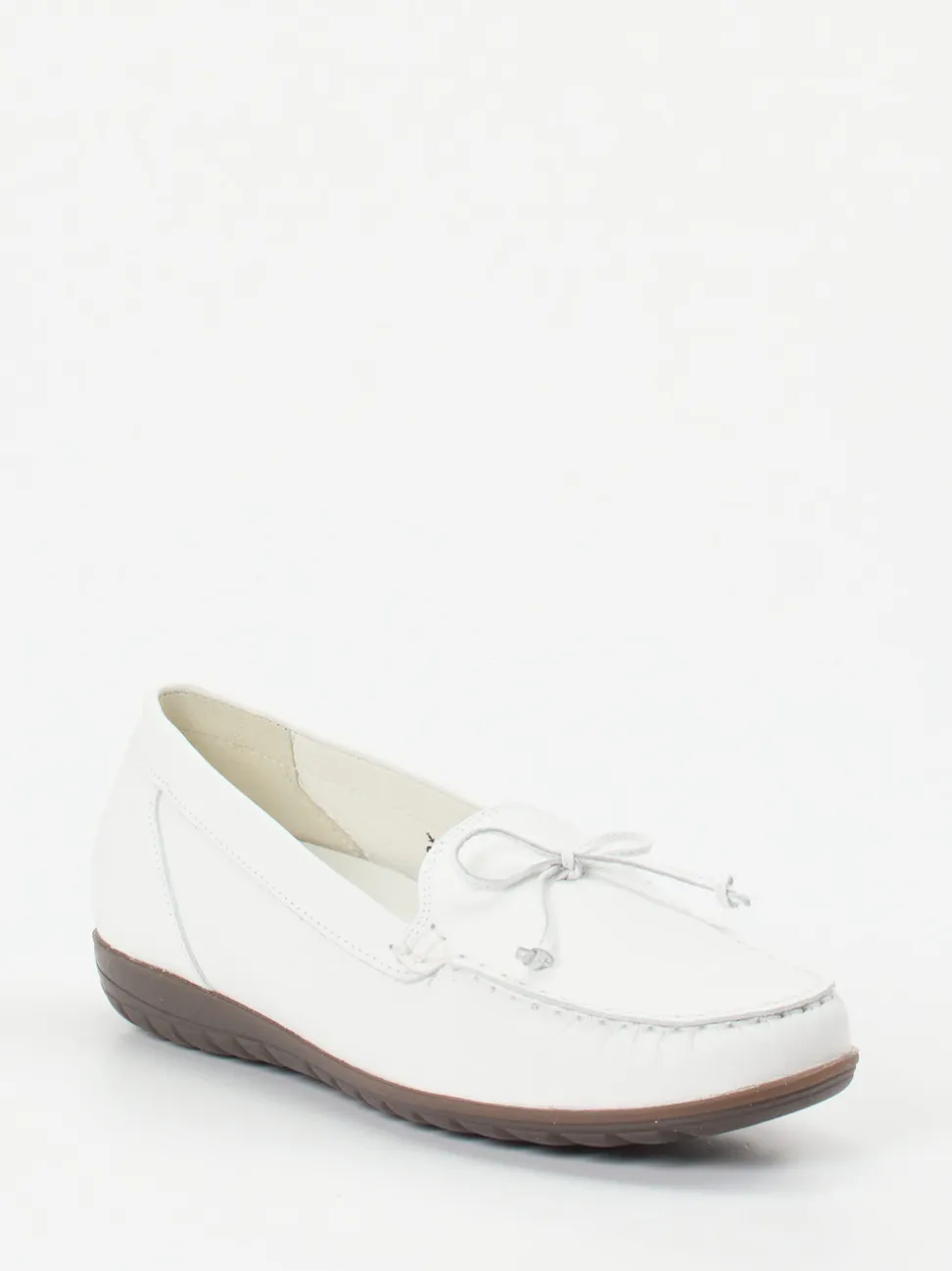 Waldläufer – Slipper aus Kalbleder Weiß