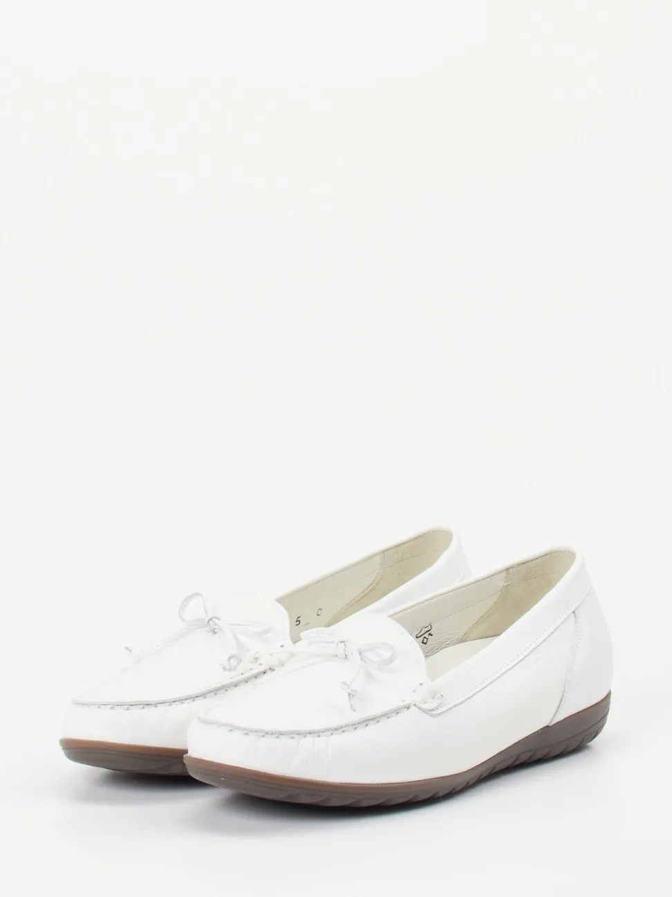 Waldläufer – Slipper aus Kalbleder Weiß