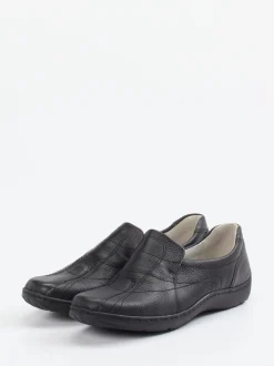 Waldläufer – Slipper aus Kalbleder schwarz
