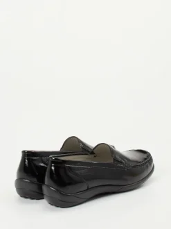 Waldläufer – Slipper aus Lackleder Schwarz