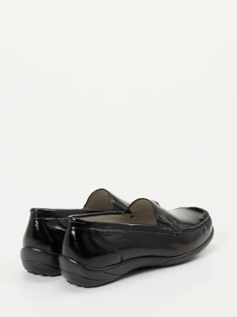 Waldläufer – Slipper aus Lackleder Schwarz