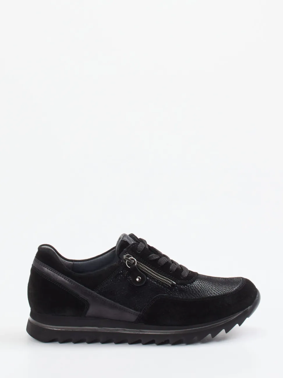 Waldläufer – Sneaker aus Veloursleder Schwarz